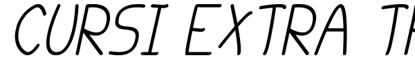 Cursi Extra TFB font preview